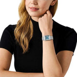 Buy Shop Michael Kors Emery Analog Three Hand Blue Dial Silver Steel Strap Watch for Women - MK4829 USA Online