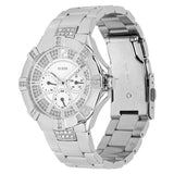 Buy Shop Guess Vista Diamonds Silver Dial Silver Steel Strap Watch for Women - W12080L1 USA Online