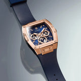 Buy Shop Guess Phoenix Multifunction Blue Dial Blue Rubber Strap Watch for Men - GW0202G4 USA Online