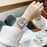 Buy Shop Guess Phoenix Multi Function Silver Dial White Rubber Strap Watch for Men - GW0203G1 USA Online