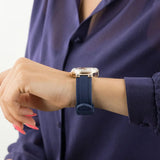 Buy Shop Guess Moonlight Diamonds White Dial Blue Rubber Strap Watch for Women - GW0257L3 USA Online