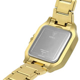 Buy Shop Guess Deco Quartz Crystals Gold Dial Gold Steel Strap Watch For Women - GW0472L2 USA Online