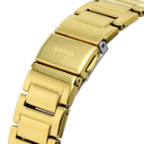 Buy Shop Guess Deco Quartz Crystals Gold Dial Gold Steel Strap Watch For Women - GW0472L2 USA Online