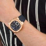 Buy Shop Guess Headline Multifunction Quartz Blue Dial Blue Silicone Strap Watch For Men - GW0571G2 USA Online