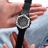 Buy Shop Guess Formula Chronograph Black Dial Black Silicone Strap Watch For Men - GW0579G1 USA Online