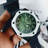 Buy Shop Guess Formula Chronograph Black Dial Black Silicone Strap Watch For Men - GW0579G1 USA Online