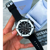 Buy Shop Guess Formula Chronograph Black Dial Black Silicone Strap Watch For Men - GW0579G1 USA Online