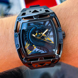 Buy Shop Guess Legend Analog Black Dial Black Rubber Strap Watch For Men - GW0648G1 USA Online