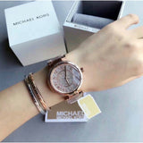 Buy Shop Michael Kors Skylar Rose Gold Dial Rose Gold Steel Strap Watch for Women - MK5868 USA Online