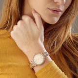 Buy Shop Michael Kors Sofie Quartz Rose Gold Dial Rose Gold Steel Strap Watch For Women - MK3882 USA Online