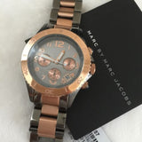 Marc Jacobs Marc Chronograph Grey Dial Two Tone Steel Strap Watch for Men - MBM3157