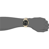 Buy Shop Fossil Inscription Automatic Black Dial Gold Steel Strap Watch for Men - FS5267 USA Online
