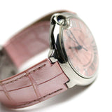 Buy Shop Cartier Ballon Bleu De Cartier Pink Dial Pink Leather Strap Watch for Women - WSBB0007 USA Online