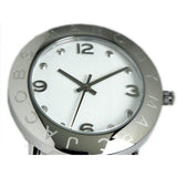 Buy Shop Marc Jacobs Amy White Dial White Leather Strap Watch for Women - MBM1136 USA Online