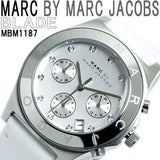 Buy Shop Marc Jacobs Blade White Dial White Leather Strap Watch for Women - MBM1187 USA Online