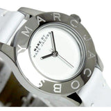 Buy Shop Marc Jacobs Mini Blade White Dial White Leather Strap Watch for Women - MBM1206 USA Online