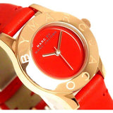 Buy Shop Marc Jacobs Blade Red Dial Red Leather Strap Watch for Women - MBM1210 USA Online