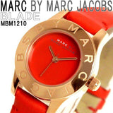 Buy Shop Marc Jacobs Blade Red Dial Red Leather Strap Watch for Women - MBM1210 USA Online