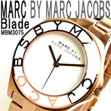 Buy Shop Marc Jacobs Blade White Dial Gold Steel Strap Watch for Women - MBM3075 USA Online