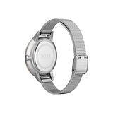 Hugo Boss Symphony Brown Dial Silver Mesh Bracelet Watch for Women - 1502423