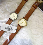 Buy Shop Marc Jacobs Baker White Dial Brown Leather Strap Watch for Women - MBM1270 USA Online