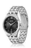 Buy Shop Hugo Boss Officer Black Dial Silver Steel Strap Watch for Men - 1513614 USA Online