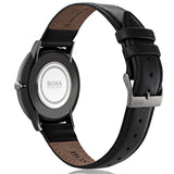 Buy Shop Hugo Boss Modern Grey Dial Black Leather Strap Watch for Men - 1513540 USA Online