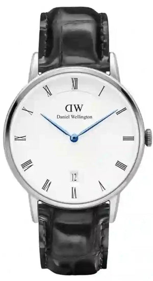 Buy Shop Daniel Wellington Dapper Reading Quartz White Dial Black Leather Strap Watch For Women - DW00100117 USA Online
