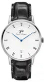 Buy Shop Daniel Wellington Dapper Reading Quartz White Dial Black Leather Strap Watch For Women - DW00100117 USA Online