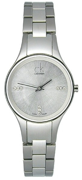 Buy Shop Calvin Klein Simplicity Silver Dial Silver Steel Strap Watch for Women - K4323120 USA Online
