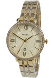 Buy Shop Fossil Jacqueline Gold Dial Gold Steel Strap Watch for Women - ES3547 USA Online