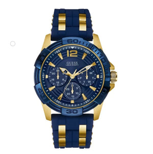 Buy Shop Guess Oasis Blue Dial Two Tone Steel Strap Watch for Men - W0366G6 USA Online