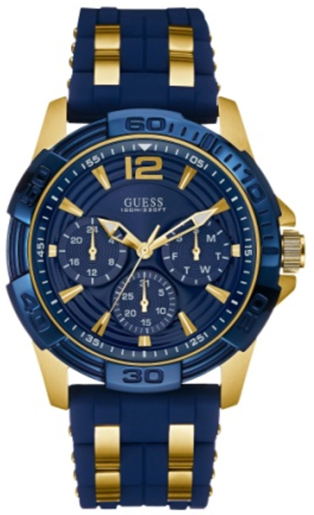 Buy Shop Guess Oasis Blue Dial Two Tone Steel Strap Watch for Men - W0366G6 USA Online