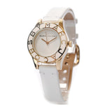 Buy Shop Marc Jacobs Blade White Dial White Leather Strap Watch for Women - MBM1179 USA Online