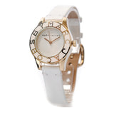 Buy Shop Marc Jacobs Blade White Dial White Leather Strap Watch for Women - MBM1098 USA Online