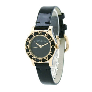 Buy Shop Marc Jacobs Blade Black Dial Black Leather Strap Watch for Women - MBM1159 USA Online