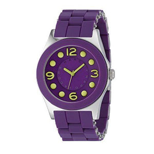 Buy Shop Marc Jacobs Pelly Purple Dial Purple Silicone Strap Watch for Women - MBM2505 USA Online