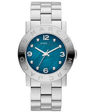 Buy Shop Marc Jacobs Amy Blue Dial Silver Steel Strap Watch for Women - MBM3272 USA Online