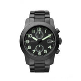 Marc Jacobs Larry Black Chronograph Dial Black Stainless Steel Strap Watch for Men - MBM5032