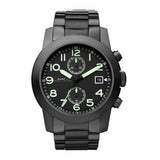 Buy Shop Marc Jacobs Larry Chronograph Black Dial Black Steel Strap Watch for Men - MBM5032 USA Online