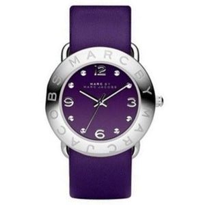 Buy Shop Marc Jacobs Marc Purple Dial Purple Leather Strap Watch for Women - MBM8530 USA Online