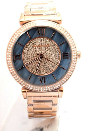 Buy Shop Michael Kors Kerry Mother of Pearl Dial Rose Gold Steel Strap Watch for Women - MK3333 USA Online