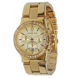 Buy Shop Michael Kors Dylan Quartz Gold Dial Gold Steel Strap Watch For Women - MK5861 USA Online