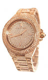 Buy Shop Michael Kors Camille Crystal Rose Gold Dial Rose Gold Steel Strap Watch for Women - MK5862 USA Online