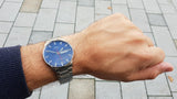 Mido Commander II Automatic Chronometer Blue Dial Silver Steel Strap Watch For Men - M021.431.11.041.00