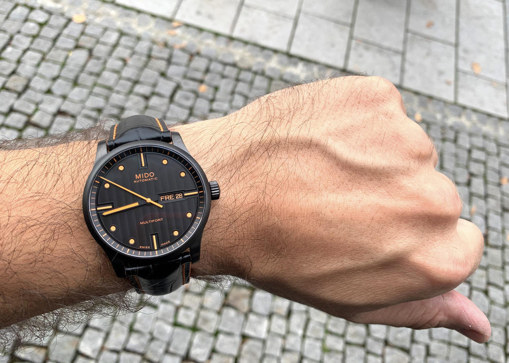 Buy Shop Mido Multifort Automatic Special Edition Black Dial Black Leather Strap Watch For Men - M005.430.36.051.80 USA Online