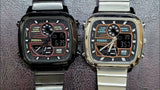 Buy Shop Fossil Retro Analog-Digital Black Dial Silver Steel Strap Watch for Men - FS5890 USA Online