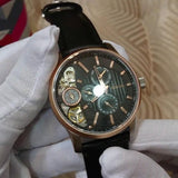 Buy Shop Fossil Twist Multi-Function Chronograph Black Dial Black Leather Strap Watch for Men - ME1099 USA Online