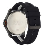 Buy Shop Hugo Boss Orange Detroit Analog Black Dial Black Silicone Strap Watch For Men - 1550011 USA Online