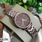Buy Shop Fossil Tailor Analog Brown Dial Brown Steel Strap Watch for Women - ES4258 USA Online